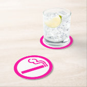 Vrouwen roken 喫 煙 女 Japanse 性 Ronde Kartonnen Onderzetter (Insitu)