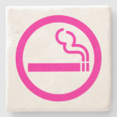 Vrouwen roken 喫 煙 女 Japanse 性 Stenen Onderzetter (Voorkant)