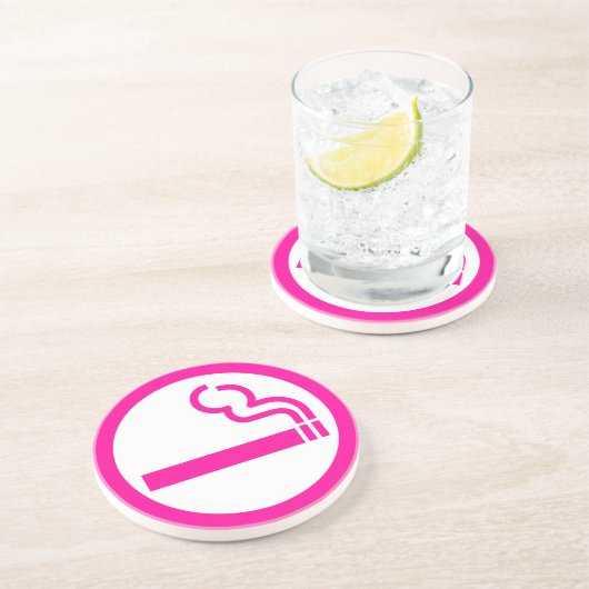 Vrouwen roken 喫 煙 女 Japanse 性 Zandsteen Onderzetter (Zijkant)