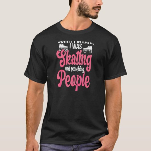 Vrouwen Roller Derby citate for a Roller Derby Gir T-shirt (Voorkant)