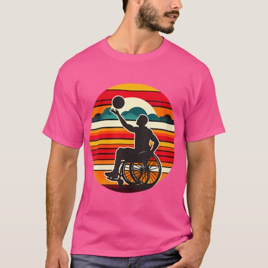 Vrouwen Rolstoel Basketbal  Graphic Wheel T-shirt (Voorkant)