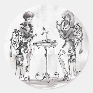 Vrouwen Ronde Sticker
