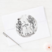 Vrouwen Ronde Sticker (Envelop)