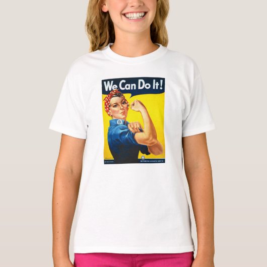 Vrouwen Rosy de Riveter T Shirt - we kunnen het do (Voorkant)