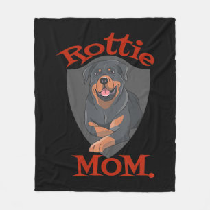 Vrouwen Rottie Moeder Premium Fleece Deken