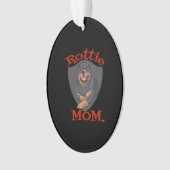Vrouwen Rottie Moeder Premium Ornament (voorkant)