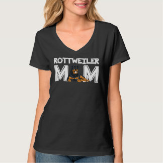 Vrouwen Rottweiler Moeder Moederdag Rottweiler T-shirt