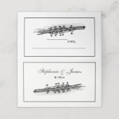 Vrouwen Rowers-bemanningsteam Water Sports Black Plaatskaartje (Buitenkant ongevouwen)