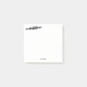 Vrouwen Rowers-bemanningsteam Water Sports Black Post-it® Notes