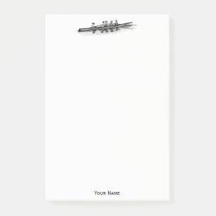 Vrouwen Rowers-bemanningsteam Water Sports Black Post-it® Notes
