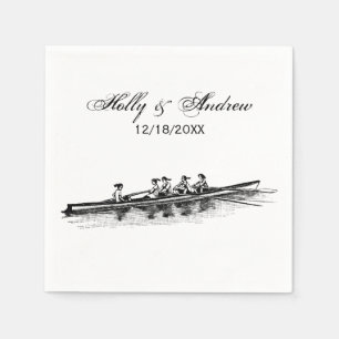 Vrouwen Rowers-bemanningsteam Water Sports Black Servet