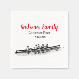 Vrouwen Rowers-bemanningsteam Water Sports Black Servet