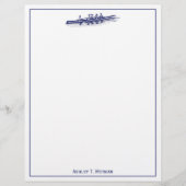 Vrouwen Rowers-team watersport blauw (Voorkant)