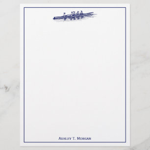 Vrouwen Rowers-team watersport blauw