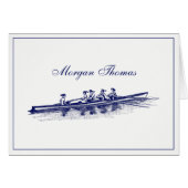 Vrouwen Rowers-team watersport blauw (Voorkant Horizontaal)