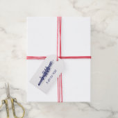 Vrouwen Rowers-team watersport blauw Cadeaulabel (Met Touw)