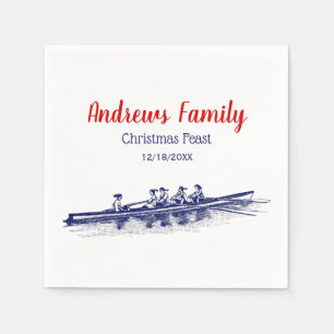 Vrouwen Rowers-team watersport blauw Servet