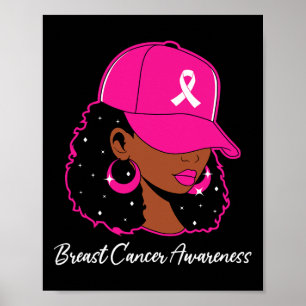 Vrouwen Roze Borstkanker Bewustzijn Krijger Vrouwe Poster