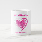 Vrouwen Roze borstkanker Overlevingskansen Vrouwen Grote Koffiekop (Voorkant)