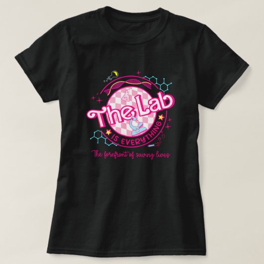 Vrouwen Roze Lab Week 2024 Medisch Lab Wetenschap T-shirt (Design voorkant)