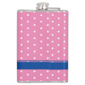 Vrouwen Roze Polkadot "Birdie Juice" fleskolf Heupfles (Achterkant)