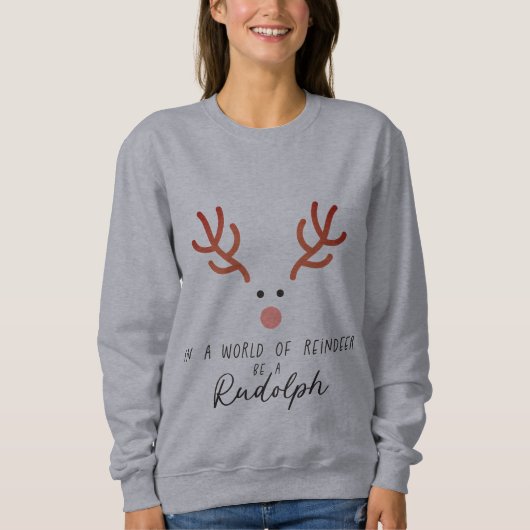Vrouwen Rudolph Sweat Shirt (Voorkant)