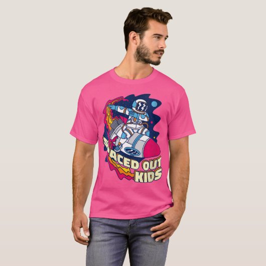 Vrouwen ruimden de Kinder ruimte-universum-astrono T-shirt (Voorkant volledig)