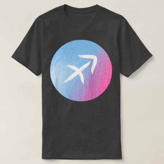 Vrouwen Sagittaurius Astrologie Horoscoop T-shirt (Design voorkant)