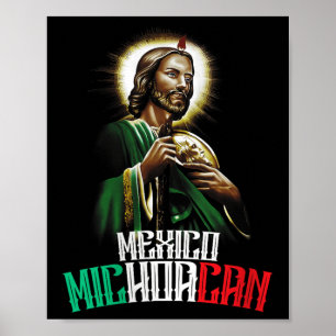 Vrouwen Saint Jude Thaddeus Michoacán Mexico San J Poster