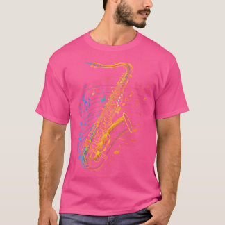 Vrouwen Saxofonist Jazz Musicus Saxofoon T-shirt