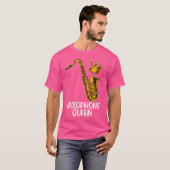 Vrouwen Saxofoon Jazz Music Gift Vrouwen Saxofoon  T-shirt (Voorkant volledig)