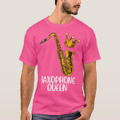 Vrouwen Saxofoon Jazz Music Gift Vrouwen Saxofoon  T-shirt (Voorkant)