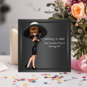 Vrouwen Schattige Diva Verjaardagsfeest Kaart