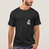 Vrouwen Schattige Ghost Cat Leesboek Spooky Seizoe T-shirt (Voorkant)