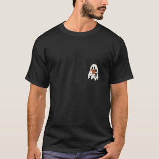 Vrouwen Schattige Ghost Cat Leesboek Spooky Seizoe T-shirt