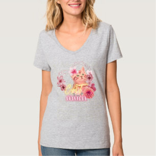 Vrouwen schattige kat T-shirts - Kat moeder sarcas