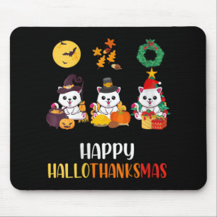 Vrouwen Schattige Kitten Halloween Cat Christmas H Muismat