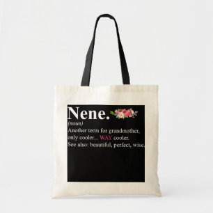 vrouwen schattige neen definitie grootmabloem tote bag