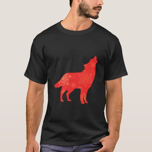 Vrouwen Schattige Wolf Lover Funny Winter Christma T-shirt (Voorkant)