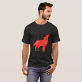 Vrouwen Schattige Wolf Lover Funny Winter Christma T-shirt (Voorkant volledig)