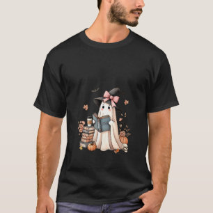 Vrouwen Schattigee Geest Leesboek Librarian Boek L T-shirt