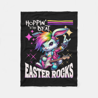 Vrouwen Schattigee Punk Rocking Bunny Hopping Rabb Fleece Deken