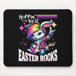 Vrouwen Schattigee Punk Rocking Bunny Hopping Rabb Muismat