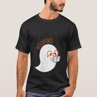 Vrouwen Schattigee Retro Ghost Book Leesboek Liefh T-shirt
