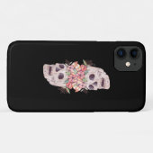 Vrouwen Schedel Bloemen Hoofd Schilderen Kunst-Wer Case-Mate iPhone Case (Achterkant (horizontaal))