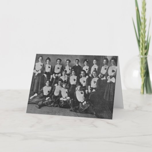  Vrouwen Schermen Team Schermen Note Kaart (Voorkant)