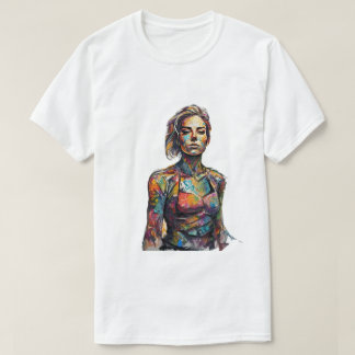 Vrouwen schilderen T-shirt