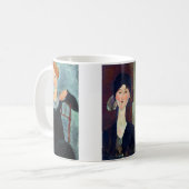 Vrouwen schilderij van Amedeo Modigliani Koffiemok (Voorkant links)