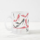Vrouwen Schoenen High Frosted Glass Coffee Mok Cup (Links)