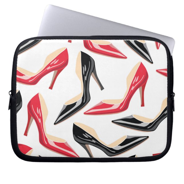 Vrouwen Schoenen Hoge Laptop Mouw Beschermend Hoes (Voorkant)